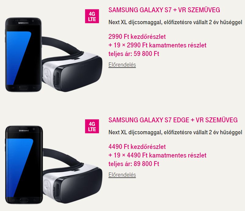Publikusak a Samsung S7 árai mindhárom szolgáltatónál