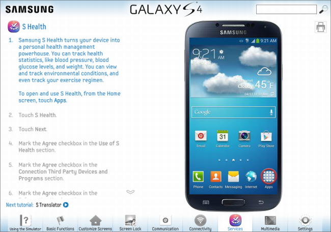 Próbáld ki! Samsung Galaxy S4 szimulátor