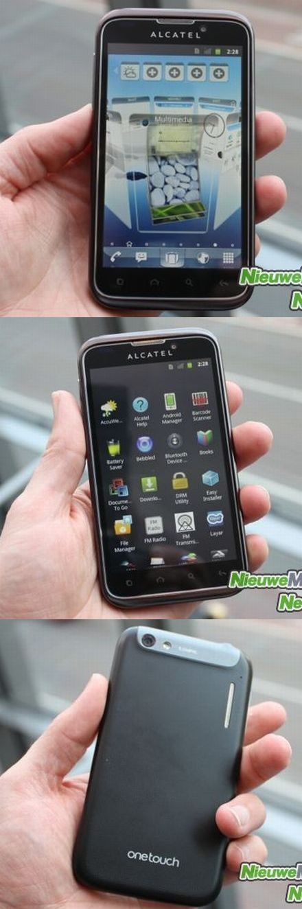 Alcatel One Touch 995: Android 4.0-val