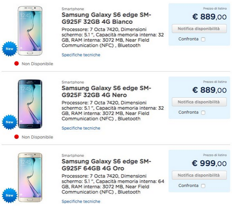 Ennyibe kerül a Samsung Galaxy S6 edge