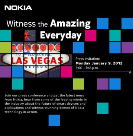 Nokia: meghívó a CES 2012-re
