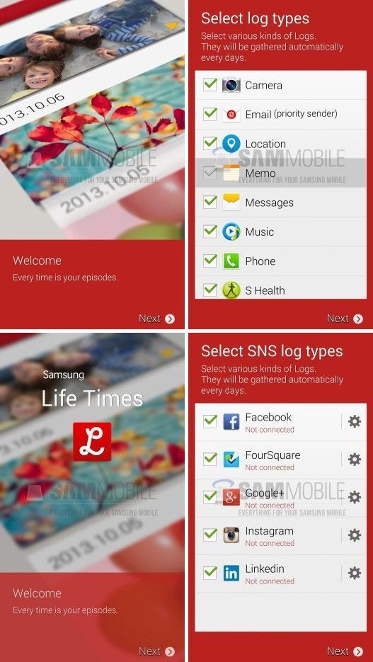 Samsung Life Times: naplózd az életed!