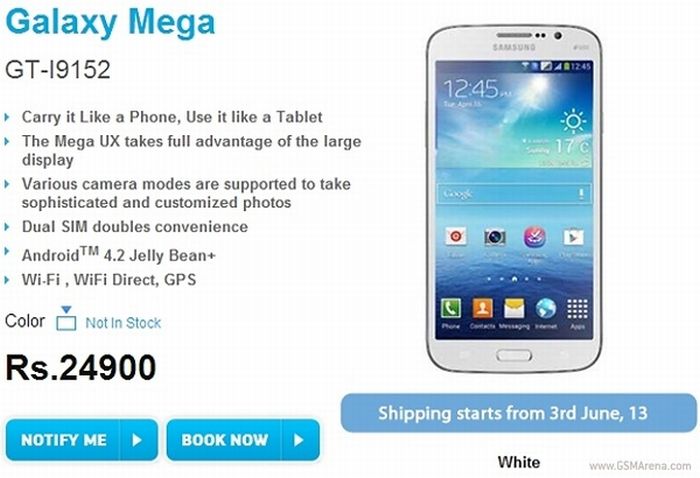 Ennyibe kerül a két Samsung Galaxy Mega óriásmobil