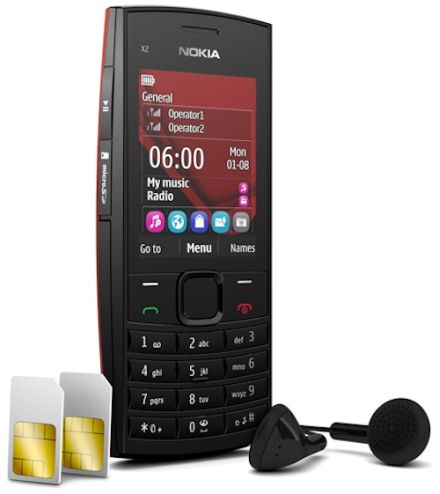 Nokia X2-02: dual SIM, FM transzmitter, 60 euróért