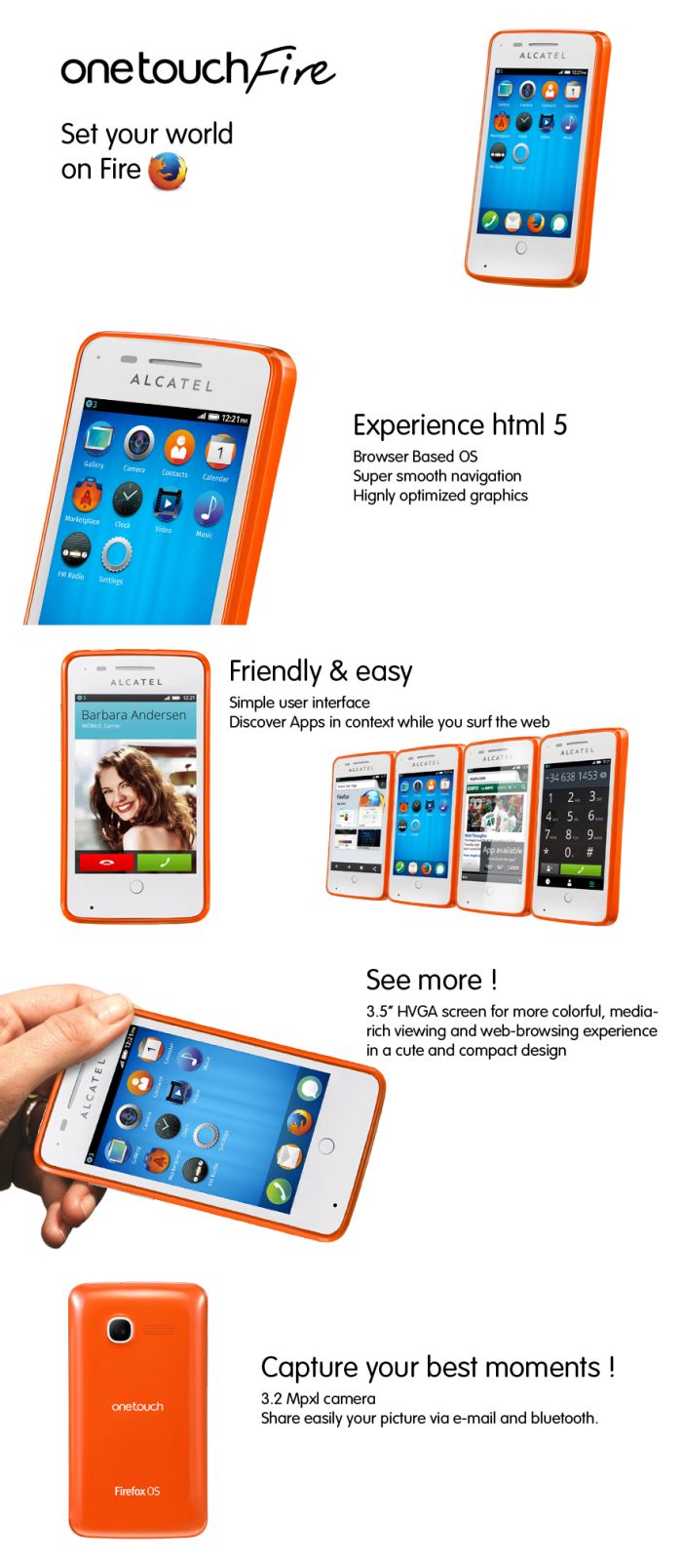 Alcatel One Touch Fire: Firefox OS-sel!