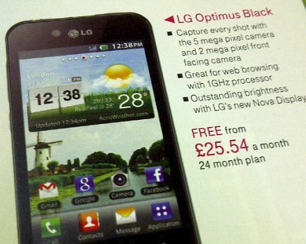 LG Optimus Black 125 ezer forintért