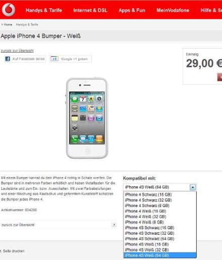 iPhone 4S a Vodafone-nál!