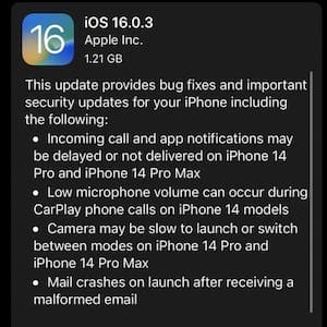 Már letölthető az iOS 16.0.3!