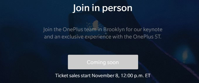 Fizetős lesz a OnePlus 5T bemutatója