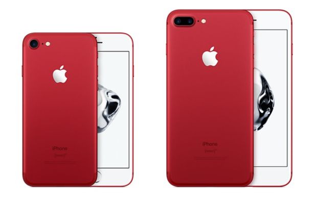 iPhone 7 és 7 Plus pirosban
