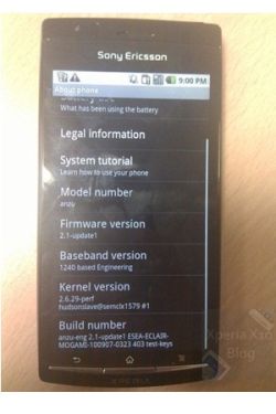SonyEricsson Xperia X12 mobil