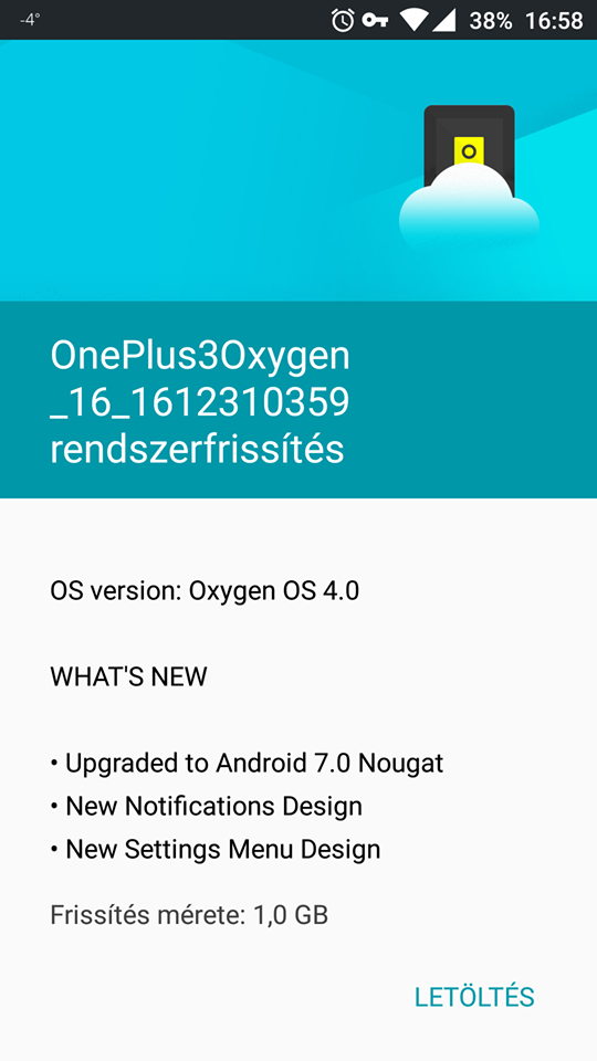 December 31-én indult a Nougat update OnePlus 3 mobilokra!