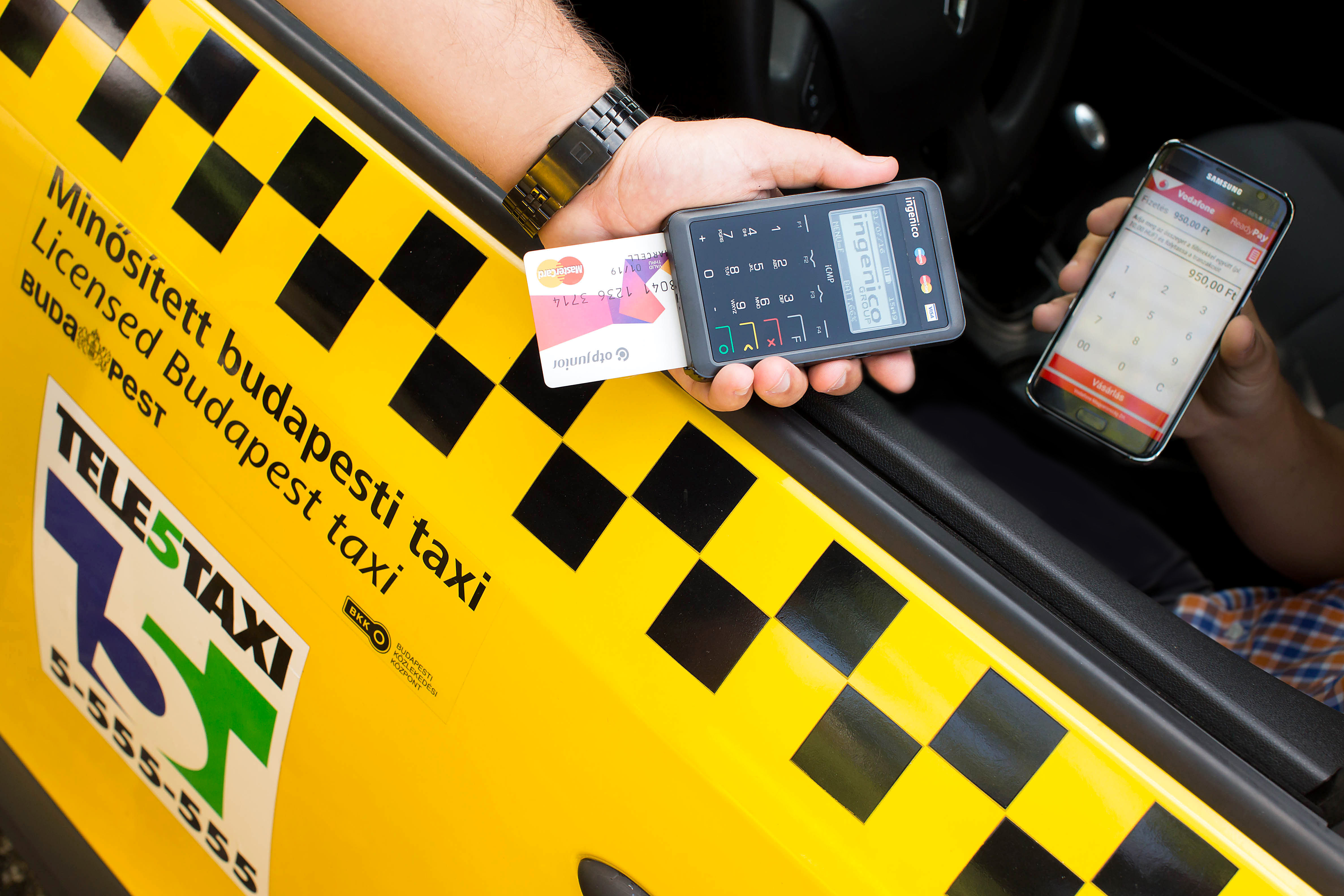 Vodafone ReadyPay mobil bankkártyás fizetés immár a Tele5 Taxinál is