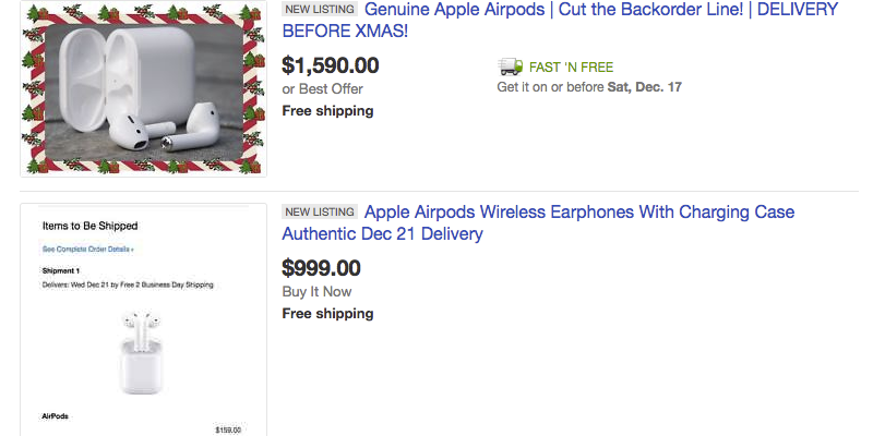 Apple AirPods: 1590 dollárért!