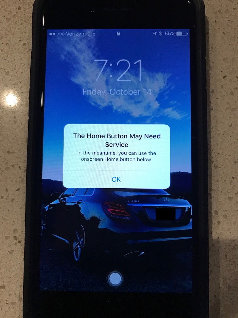 Az iOS 10 figyelmeztet, ha behal a home gombod