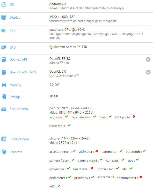 Android 7-es teszten bukott le a Windows Phone-ra bejelentett Alcatel csúcsmobil
