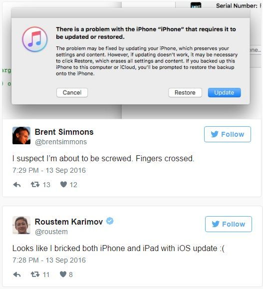 Megint iPhone-okat nyír ki a frissítés