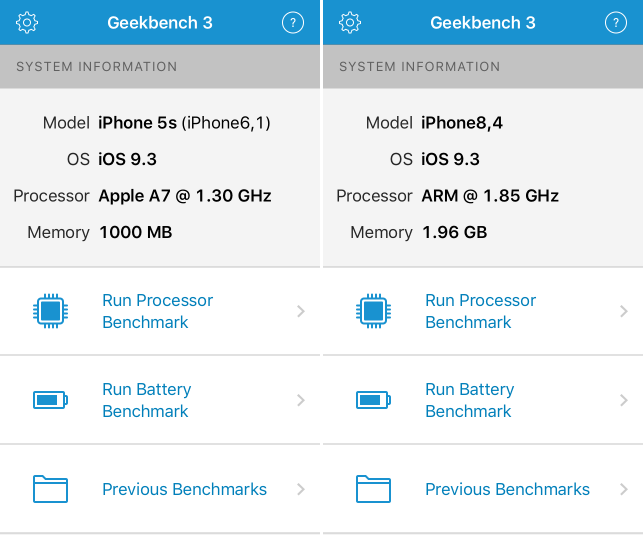 iPhone 5s vs iPhone SE: mennyit számít 2 giga RAM?