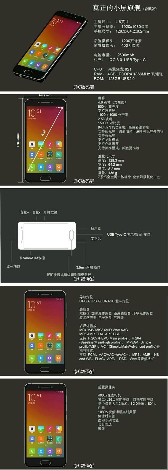 Xiaomi Mi S: 4.6 colos kompakt okostelefon