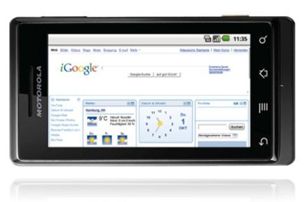 Motorola Milestone Droid Európában: itt a Motorola Milestone