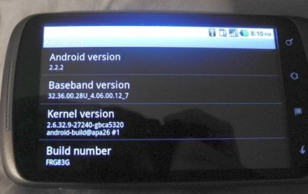 Nexus One frissítés, de nem Gingerbread
