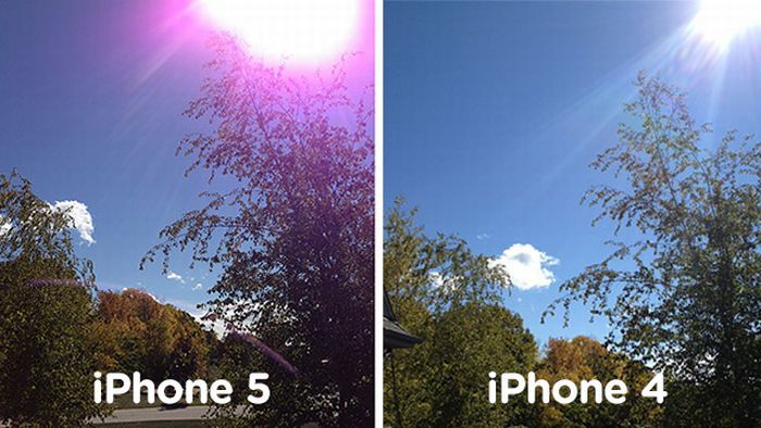 iPhone 5 hiba: lilás képeket készít