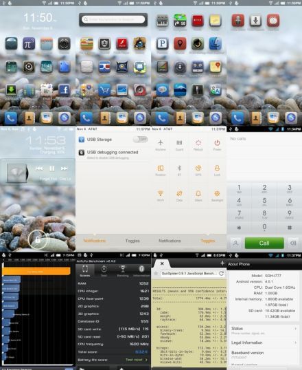 Android ICS Galaxy S II-re