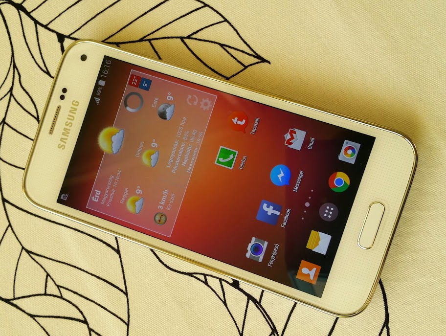Teszt: Samsung Galaxy S5 mini - kompakt és okos