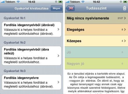 Tanulj nyelvet iPhone-on!