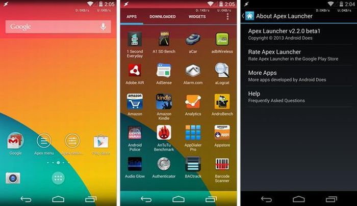 Android 4.4 KitKat launcher neked is!