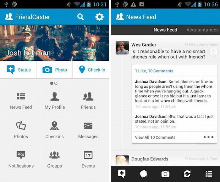 Frissült a Facebook alternatív változata, a FriendCaster