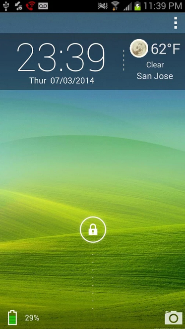 Saját fotók a lezárt képernyőn