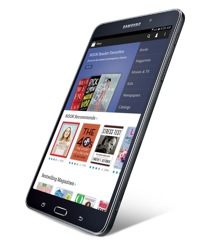 Új tabletek jöttek: Samsung Galaxy Tab 4 Nook család