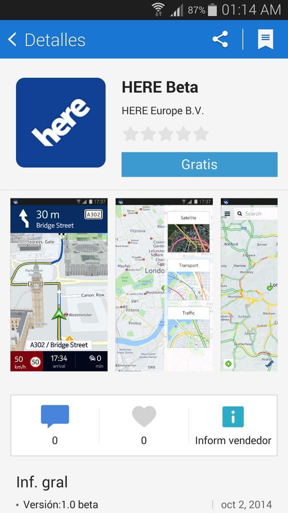 HERE Maps Nokia HERE térkép már a Samsungnál