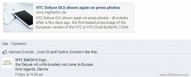 Az 5 colos HTC Deluxe nem lesz elérhető Európában