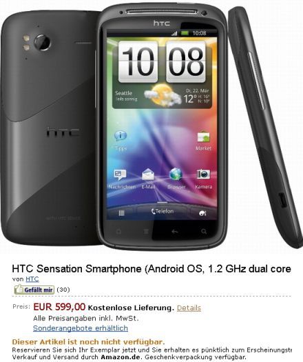 HTC Sensation 158 ezer forintért
