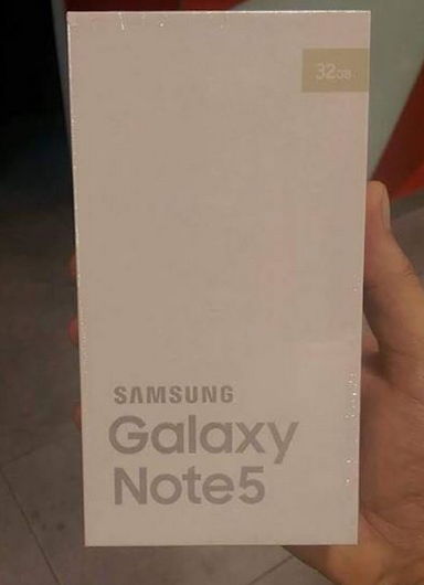 Ilyen lesz a Note 5 doboza