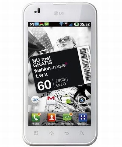 Hófehérben az LG Optimus Black