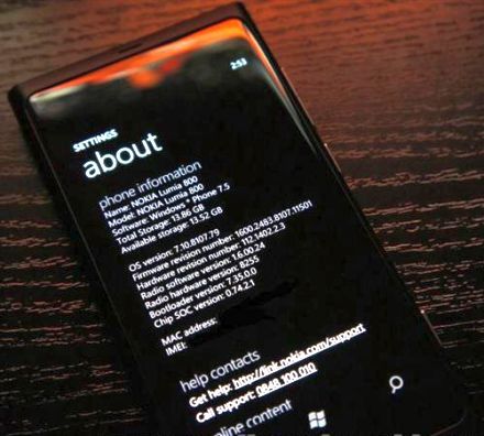Nokia Lumia 800: hibajavító frissítés érkezett