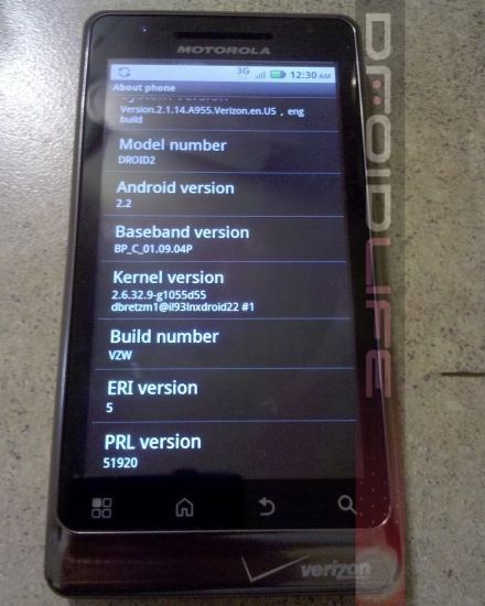 Friss fotókon a Motorola Droid 2