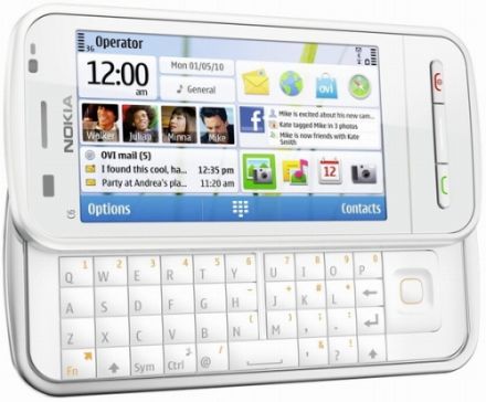 Nokia C6: QWERTY, érintõképernyõ, Symbian S60