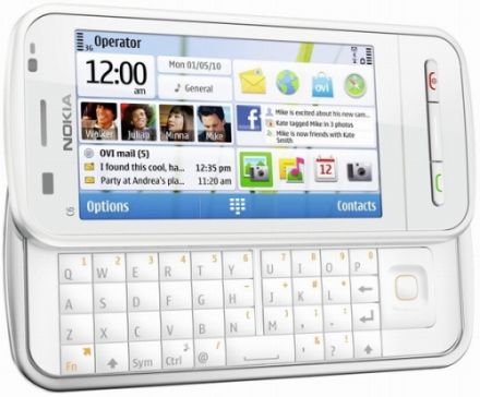 Nokia C6: QWERTY, érintõképernyõ, Symbian S60
