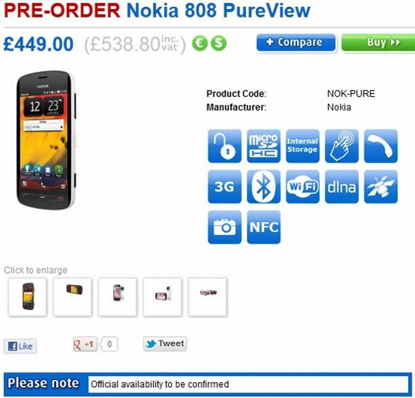 Nokia 808 PureView 177 ezerért