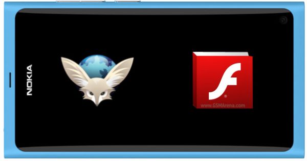 Nokia N9: flash-t támogató Firefox-szal
