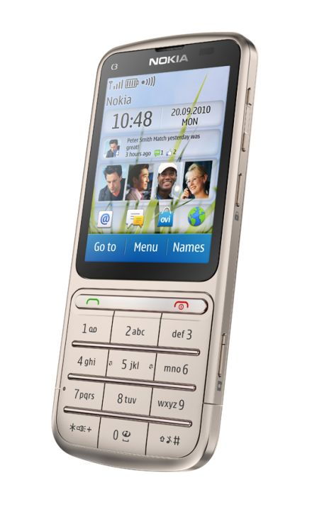 Nokia C3-01: érintõképernyõ és hagyományos gombsor