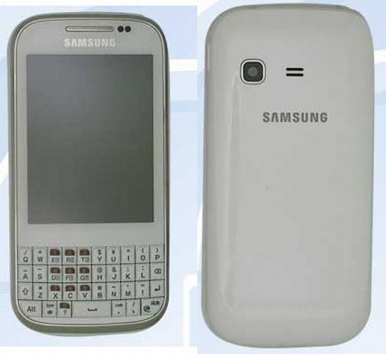 Samsung ICS QWERTY Samsung B5330: Android 4.0 ICS és QWERTY