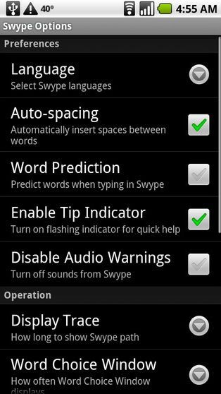 Swype már Androidra is