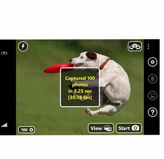 30 kép másodpercenként a Turbo Camera-val