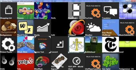Tesztelik a WP7 Marketplace-t