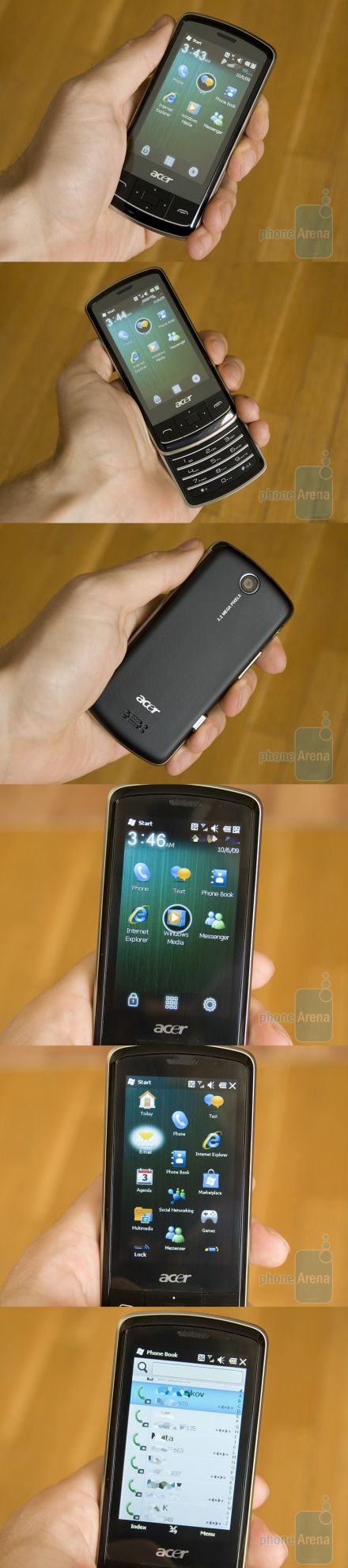 Az elsõ élõképek: Acer beTouch E200